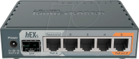 MikroTik RB760IGS - hEX S Dual Core 880 MHz CPU, 256 MB RAM, 5x LAN, 1 SFP Port, PoE