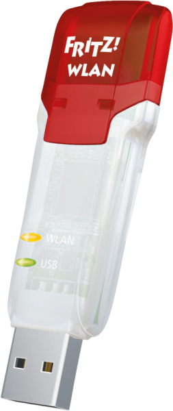 FRITZ!WLAN Stick AC 860 Transparent-Rot