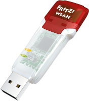 FRITZ!WLAN Stick AC 860 Transparent-Rot